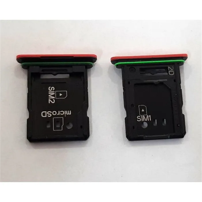 Soporte o bandeja dual sim rosa para Sony Xperia 10 III calidad premium