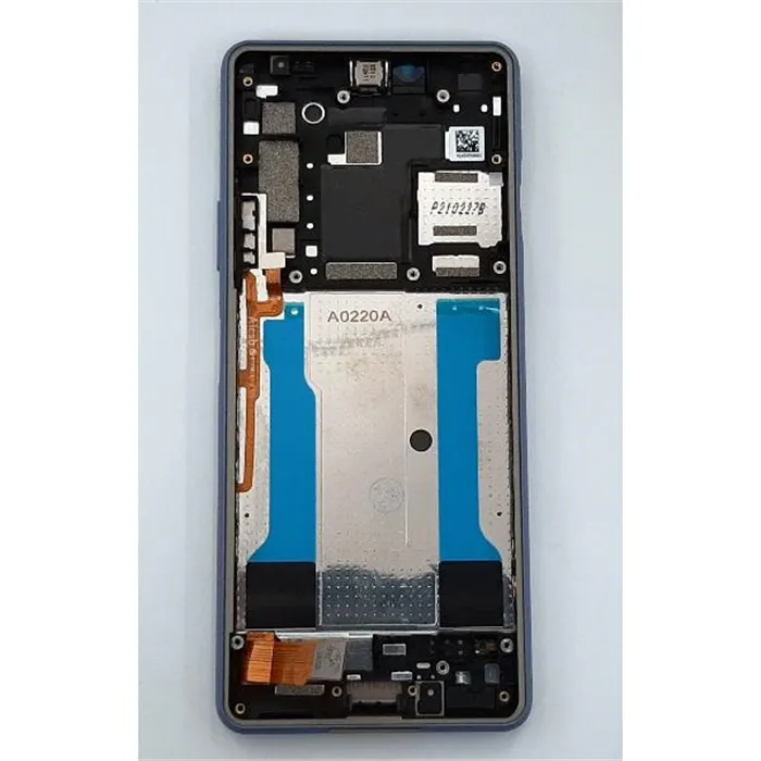 Pantalla lcd para Sony Xperia 10 III PDX-213 mas tactil negro mas marco azul calidad premium