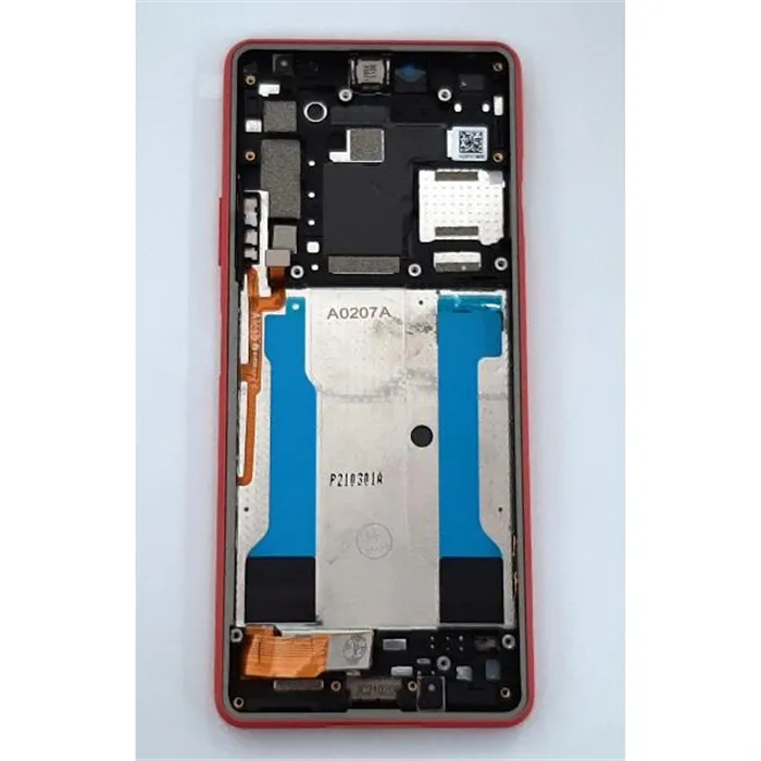 Pantalla lcd para Sony Xperia 10 III PDX-213 mas tactil negro mas marco rojo calidad premium