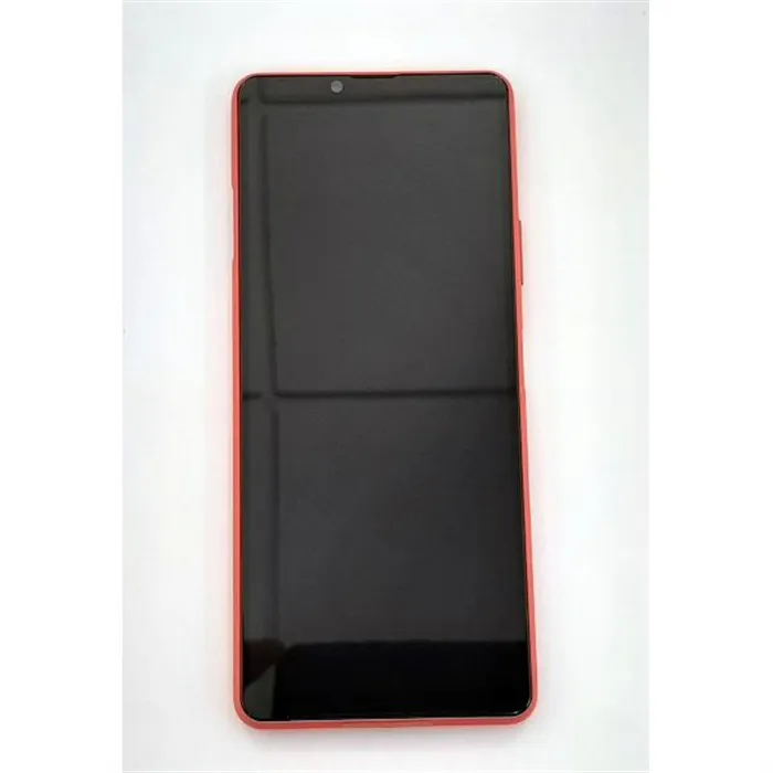 Pantalla lcd para Sony Xperia 10 III PDX-213 mas tactil negro mas marco rojo calidad premium