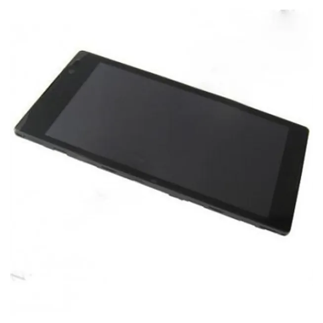 Sony Xperia C S39H pantalla lcd + táctil negro + marco
