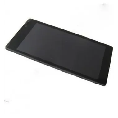 Sony Xperia C S39H pantalla lcd + táctil negro + marco