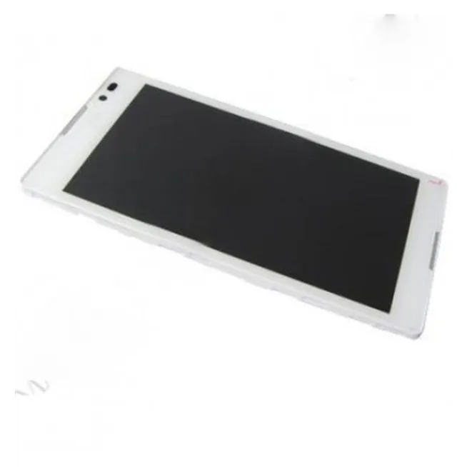 Sony Xperia C S39H pantalla lcd + táctil blanco + marco