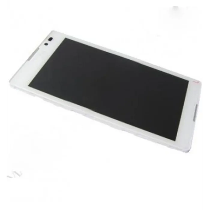 Sony Xperia C S39H pantalla lcd + táctil blanco + marco