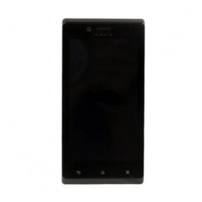 Sony Xperia J ST26I Lcd + Táctil + Marco negro premium