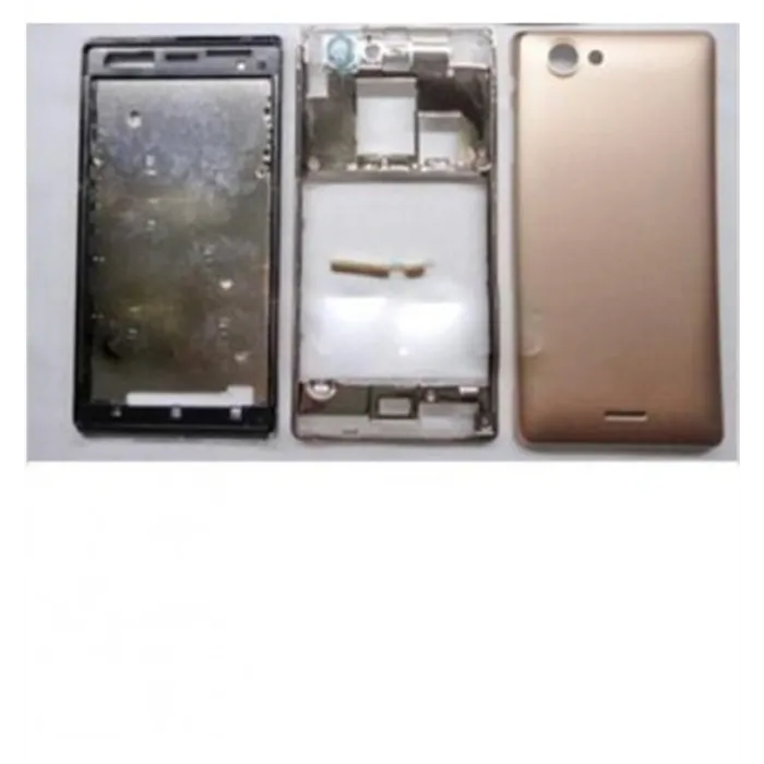 Sony Xperia J ST26I carcasa completa dorado