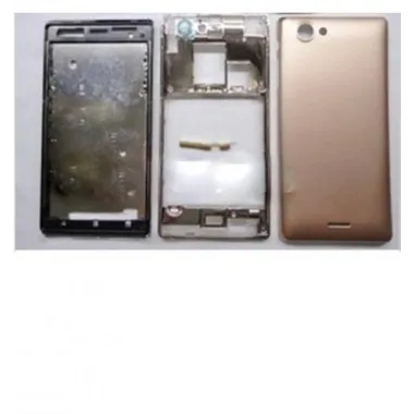 Sony Xperia J ST26I carcasa completa dorado
