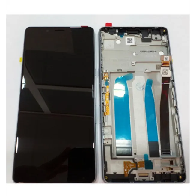 Pantalla lcd para Sony Xperia L3 mas tactil negro mas marco plata I3312 I3322 I4312 I4332
