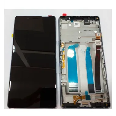 Pantalla lcd para Sony Xperia L3 mas tactil negro mas marco plata I3312 I3322 I4312 I4332