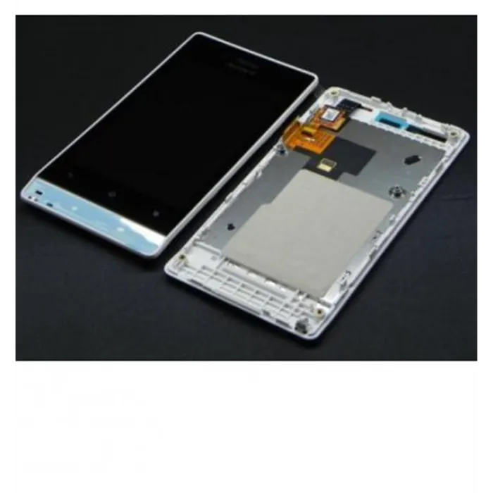 Sony Ericsson Xperia Miro ST23I LCD + Táctil + Marco blanco 