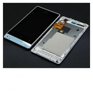 Sony Ericsson Xperia Miro ST23I LCD + Táctil + Marco blanco 