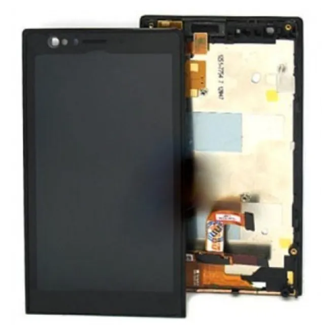 Sony Xperia P LT22I Pantalla Lcd + Táctil negro + Marco premium