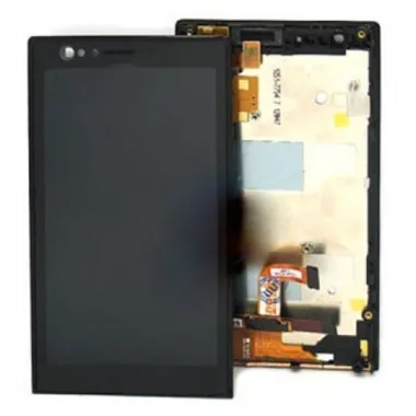 Sony Xperia P LT22I Pantalla Lcd + Táctil negro + Marco premium