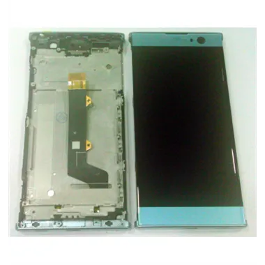 Pantalla lcd para Sony Xperia XA2 H3133 H4133 mas tactil azul mas marco azul calidad premium