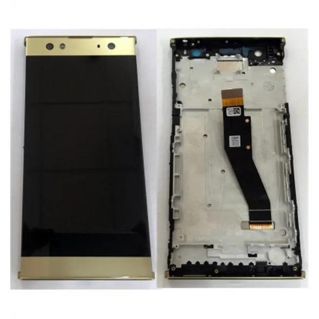 Sony Xperia XA2 Ultra pantalla lcd + tactil dorado + marco premium