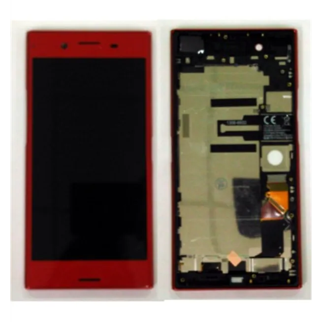 Sony Xperia XZ Premium G8142 pantalla lcd + tactil rojo + marco premium