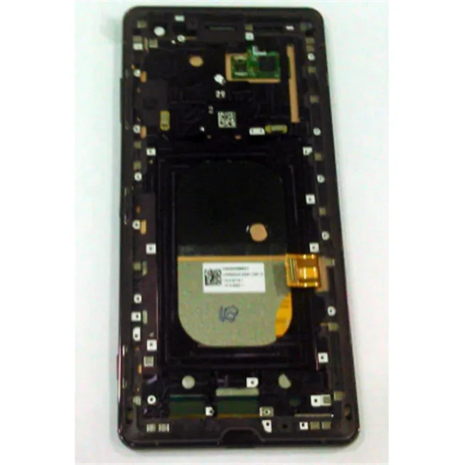 Pantalla lcd para Sony Xperia XZ3 H8416 H9436 H9493 mas tactil negro mas marco purpura calidad premium