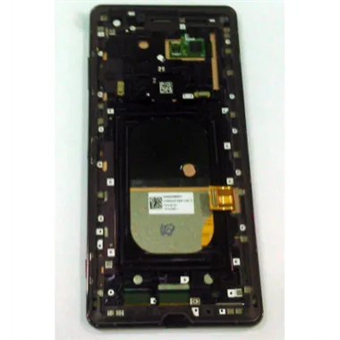 Pantalla lcd para Sony Xperia XZ3 H8416 H9436 H9493 mas tactil negro mas marco purpura calidad premium