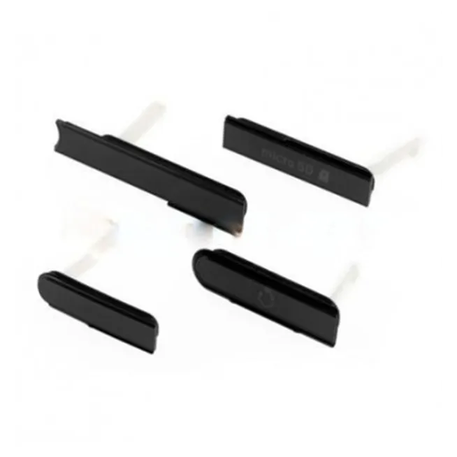 Sony Xperia Z C6602 C6603 L36H set 4 tapas negro