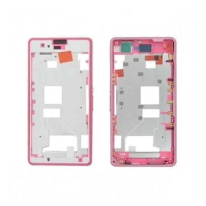 Sony Xperia Z1 Mini D5503 Z1C M51W marco frontal rosa