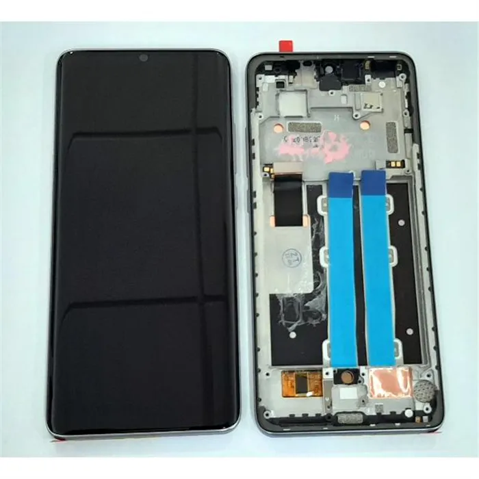 Pantalla lcd para TCL 10 Plus T782H mas tactil negro mas marco plata calidad premium