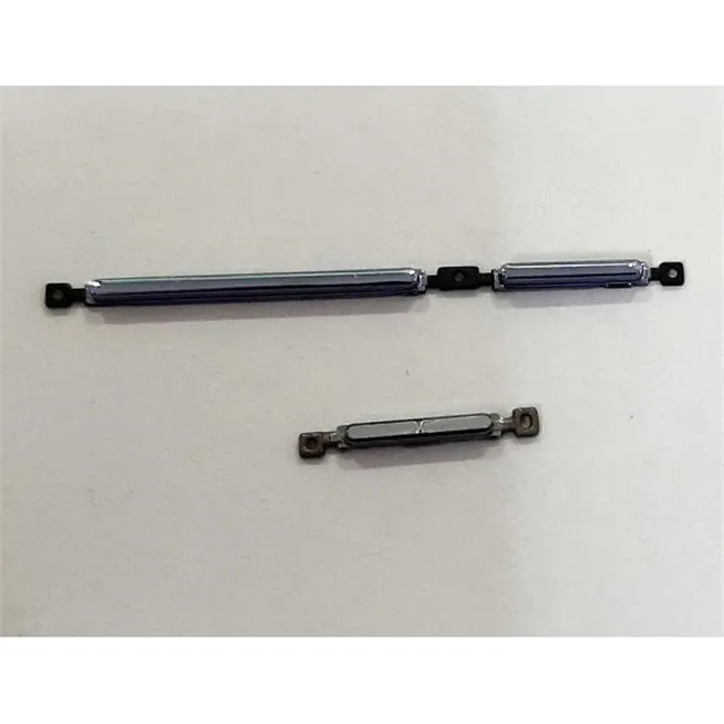 Set 2 botones platas para TCL 10 SE T766H calidad premium