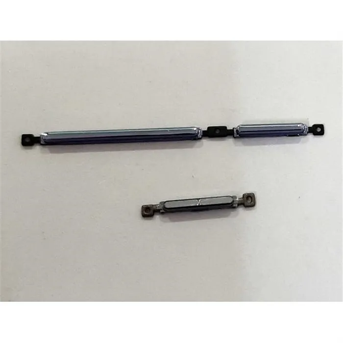 Set 2 botones platas para TCL 10 SE T766H calidad premium