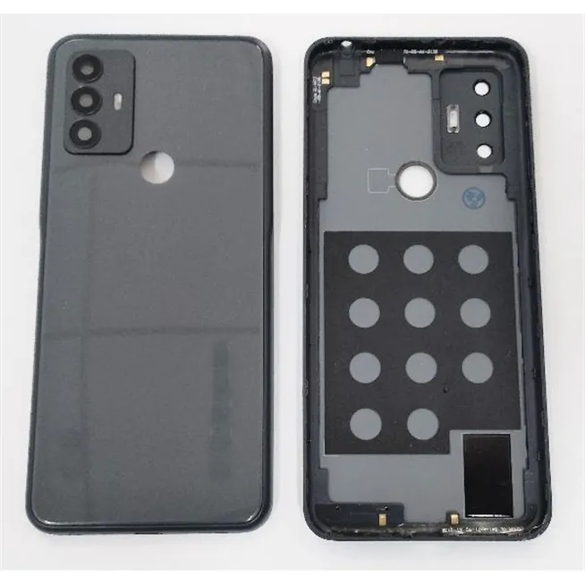 Tapa trasera o tapa bateria negra mas cubierta camara negra para TCL 30E TCL 30 SE calidad premium