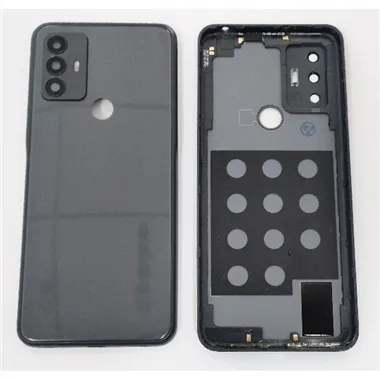 Tapa trasera o tapa bateria negra mas cubierta camara negra para TCL 30E TCL 30 SE calidad premium