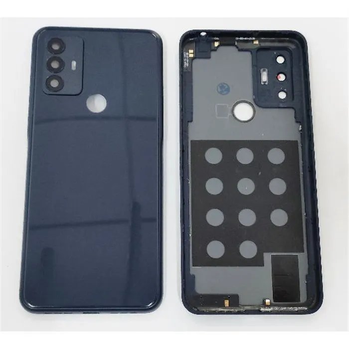 Tapa trasera o tapa bateria azul mas cubierta camara azul para TCL 30E TCL 30 SE calidad premium
