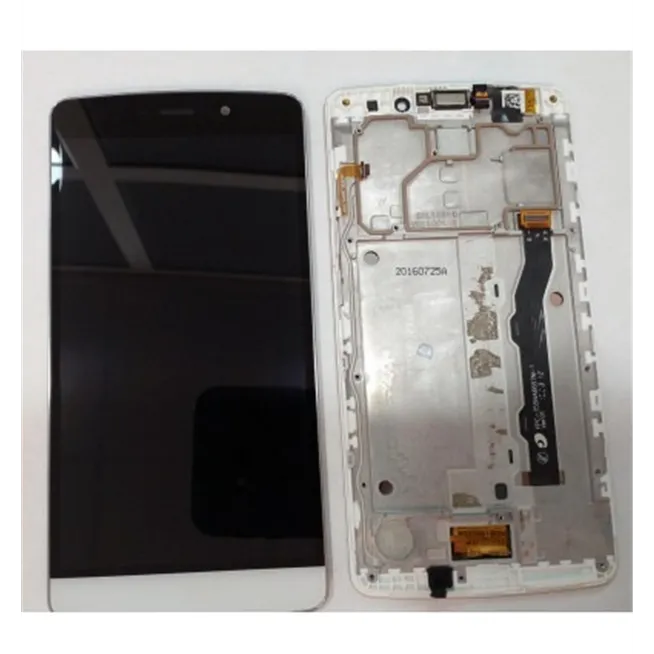 TP-Link Neffos C5 Max pantalla lcd + tactil blanco + marco plata