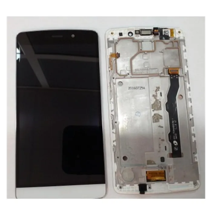 TP-Link Neffos C5 Max pantalla lcd + tactil blanco + marco plata