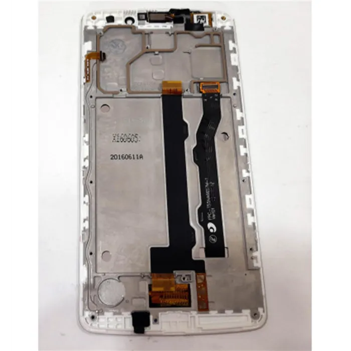 Pantalla lcd para TP-Link Neffos C5 Max mas tactil negro mas marco plata calidad premium