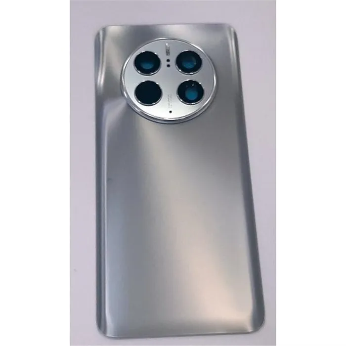 Tapa trasera o tapa bateria plata para Huawei Mate 50 Pro mas cubierta camara