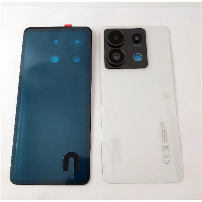 Tapa trasera o tapa bateria blanca para Xiaomi Redmi Note 13 Pro 5G mas cubierta de camara