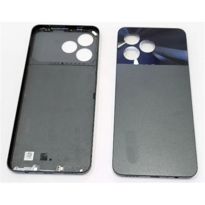 Tapa trasera o tapa bateria negra para Realme Note 50 4G RMX3834