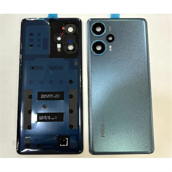Tapa trasera o tapa bateria verde para Xiaomi Poco F5 5G mas cubierta camara