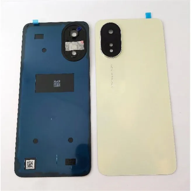 Tapa trasera o tapa bateria dorada para Oppo A38 4G CPH2579 con cristal de camara