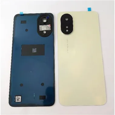 Tapa trasera o tapa bateria dorada para Oppo A38 4G CPH2579 con cristal de camara