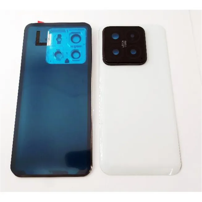 Tapa trasera o tapa bateria blanca para Xiaomi 14 con cristal de camara