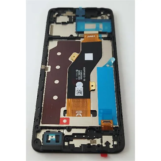 Pantalla lcd para Tecno Spark 20C mas tactil negro con marco negro calidad premium