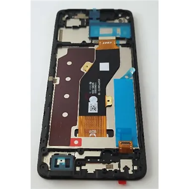 Pantalla lcd para Tecno Spark 20C mas tactil negro con marco negro calidad premium