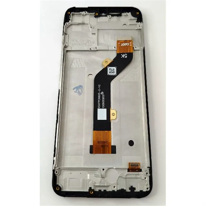 Pantalla lcd para Tecno Spark 8C mas tactil negro con marco negro calidad premium