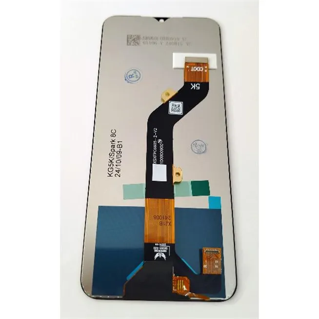 Pantalla lcd para Tecno Spark 8C mas tactil negro calidad premium