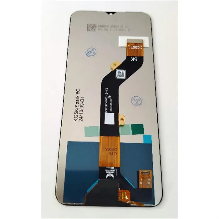 Pantalla lcd para Tecno Spark 8C mas tactil negro calidad premium