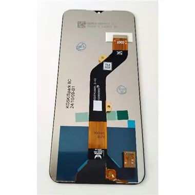 Pantalla lcd para Tecno Spark 8C mas tactil negro calidad premium