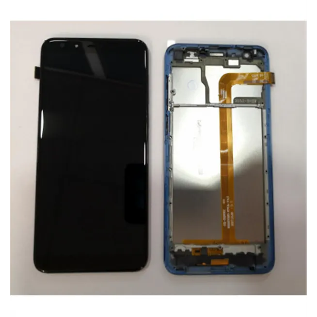 Pantalla LCD para Ulefone Mix 2 mas tactil negro mas marco azul