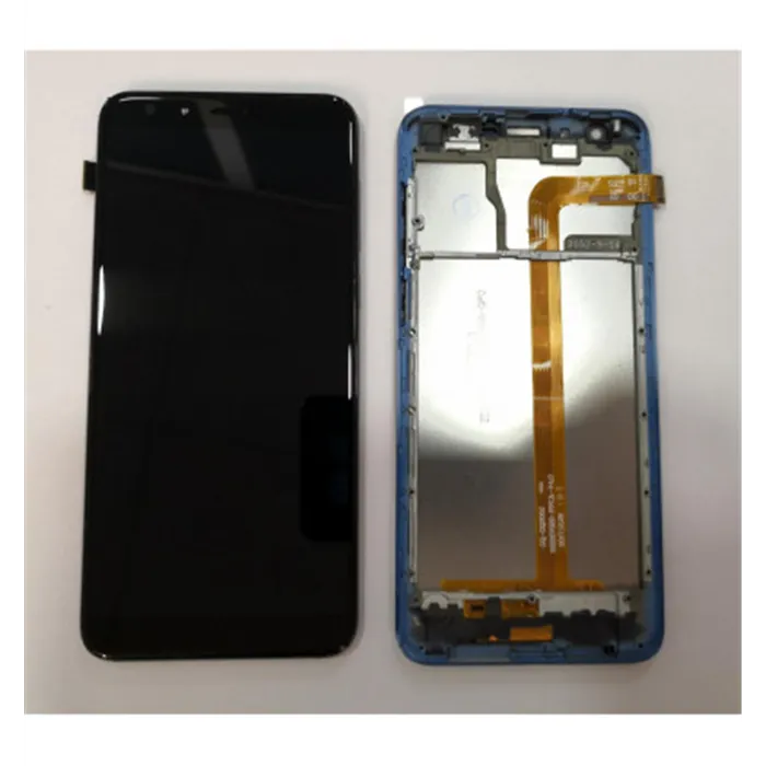 Pantalla LCD para Ulefone Mix 2 mas tactil negro mas marco azul