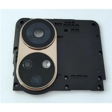 Cristal de camara con marco dorado para Ulefone Note 17 Pro calidad premium