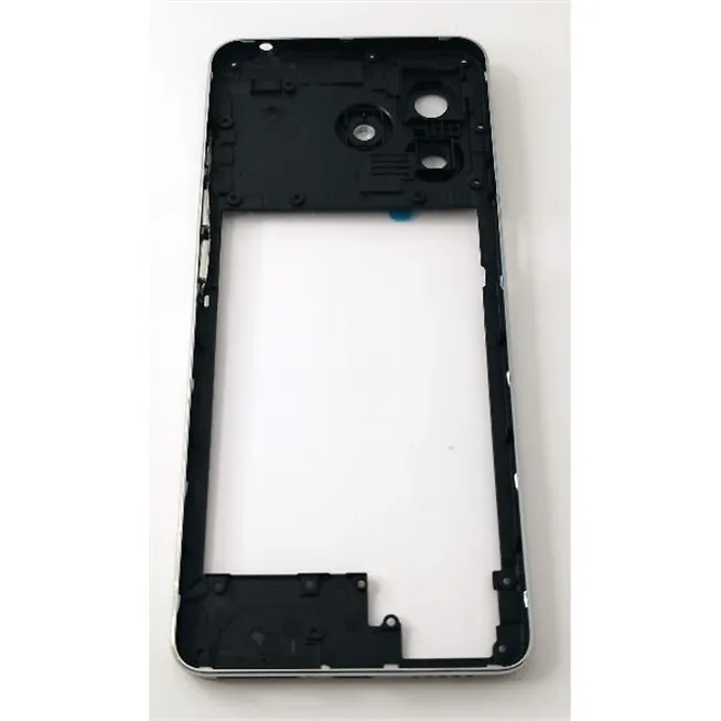 Carcasa o marco central plata para Ulefone Note 18 Ultra 5G con cristal de camara
